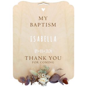 Personalized "Baptism" sign
