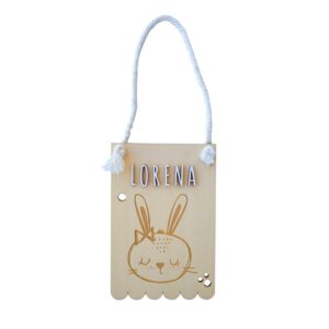 Decorative wooden pennant "Rabbit"