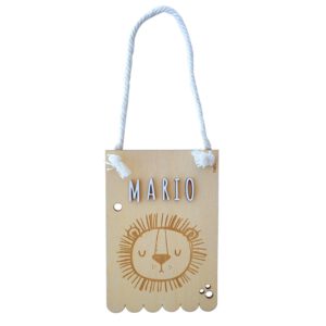 Decorative wooden pennant "Lion"