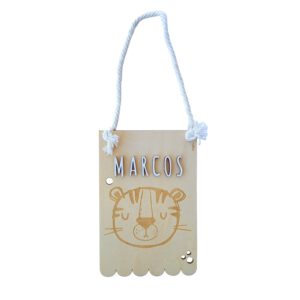 Decorative wooden pennant "Tiger"