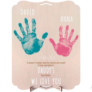 Wooden frame "Hands" footprints