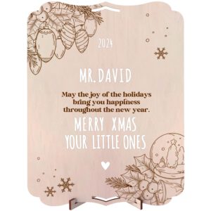 Personalized "Merry christmas" greeting card