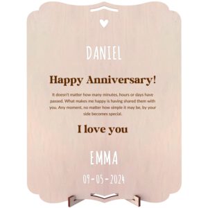Personalized "Anniversary" greeting card