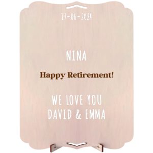 Personalized "Retirement" greeting card