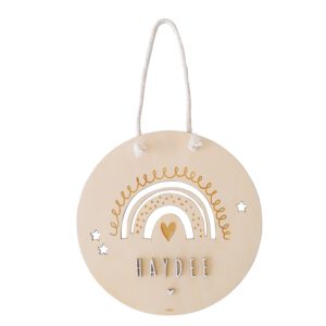 Children's decorative name plate "Rainbow"